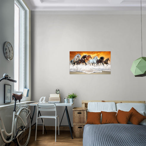 Wandbilder Wohnzimmer XXL Pferde Moderne Bilder Tiere